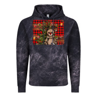 Cloud Black reindeer trees background Vintage Hoodie - AdoDesignShop