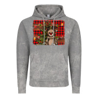 Cloud Rock reindeer trees background Vintage Hoodie - AdoDesignShop