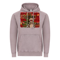 Vintage Zinc reindeer trees background Vintage Hoodie - AdoDesignShop