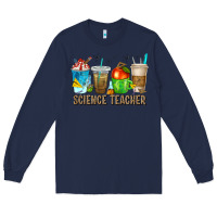 Navy science teacher coffee cups Long Sleeve Tee - texasbilliewilder