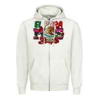 Oatmeal Heather al papa mas chingon Zipper Hoodie - CTS Tumbler Store