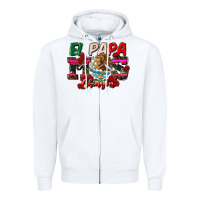 White al papa mas chingon Zipper Hoodie - CTS Tumbler Store