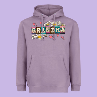 Daisy Grandma Heavyweight Hoodie Designed By Adodesignshop