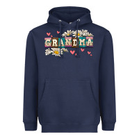 Navy daisy grandma Heavyweight Hoodie - AdoDesignShop