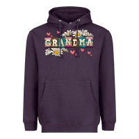 Plum daisy grandma Heavyweight Hoodie - AdoDesignShop