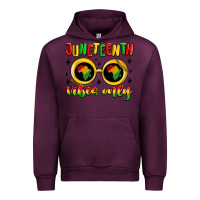 Mauve Wine juneteenth vibes only Urban Hoodie - MaliasSmallBusiness