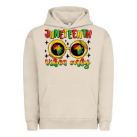 Pigment French Oak juneteenth vibes only Urban Hoodie - MaliasSmallBusiness