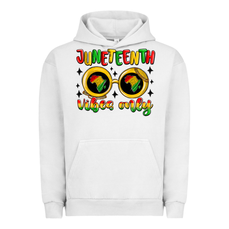 Juneteenth Vibes Only Urban Hoodie by MaliasSmallBusiness | Teevron