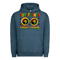 Pigment Midnight Navy juneteenth vibes only Urban Hoodie - MaliasSmallBusiness