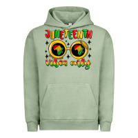 Pigment Oil Green juneteenth vibes only Urban Hoodie - MaliasSmallBusiness