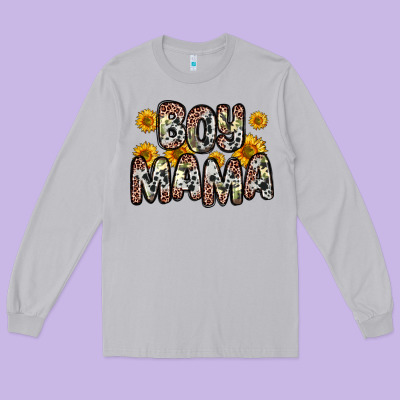 Boy Mama Long Sleeve Tee Designed By Zillion Design Studio