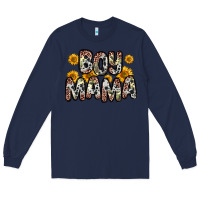 Navy boy mama Long Sleeve Tee - Zillion Design Studio