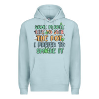 Blue Mist some people like to stir the pot i prefer to smoke Premium Hoodie - MaliasSmallBusiness