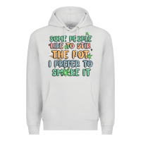 Dove Grey some people like to stir the pot i prefer to smoke Premium Hoodie - MaliasSmallBusiness