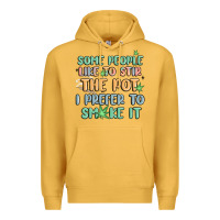 Mustard some people like to stir the pot i prefer to smoke Premium Hoodie - MaliasSmallBusiness