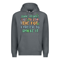 Rock some people like to stir the pot i prefer to smoke Premium Hoodie - MaliasSmallBusiness