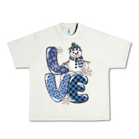 Pistachio love snowman Urban Heavy Tee - MaliasSmallBusiness