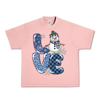 Salmon love snowman Urban Heavy Tee - MaliasSmallBusiness