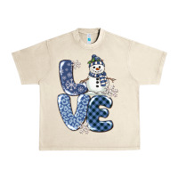 Sandshell love snowman Urban Heavy Tee - MaliasSmallBusiness