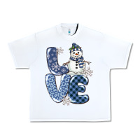White love snowman Urban Heavy Tee - MaliasSmallBusiness