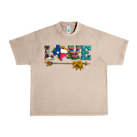 French Oak love texas serape cowhide cactus and sunflowers Urban Heavy Tee - Artiststas