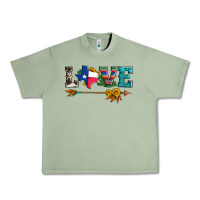 Oil Green love texas serape cowhide cactus and sunflowers Urban Heavy Tee - Artiststas