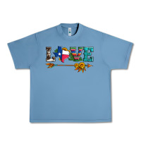 Pebble Blue love texas serape cowhide cactus and sunflowers Urban Heavy Tee - Artiststas