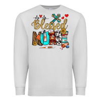 Dove Grey blessed nurse Premium Sweatshirt - BundleAndBundleShop