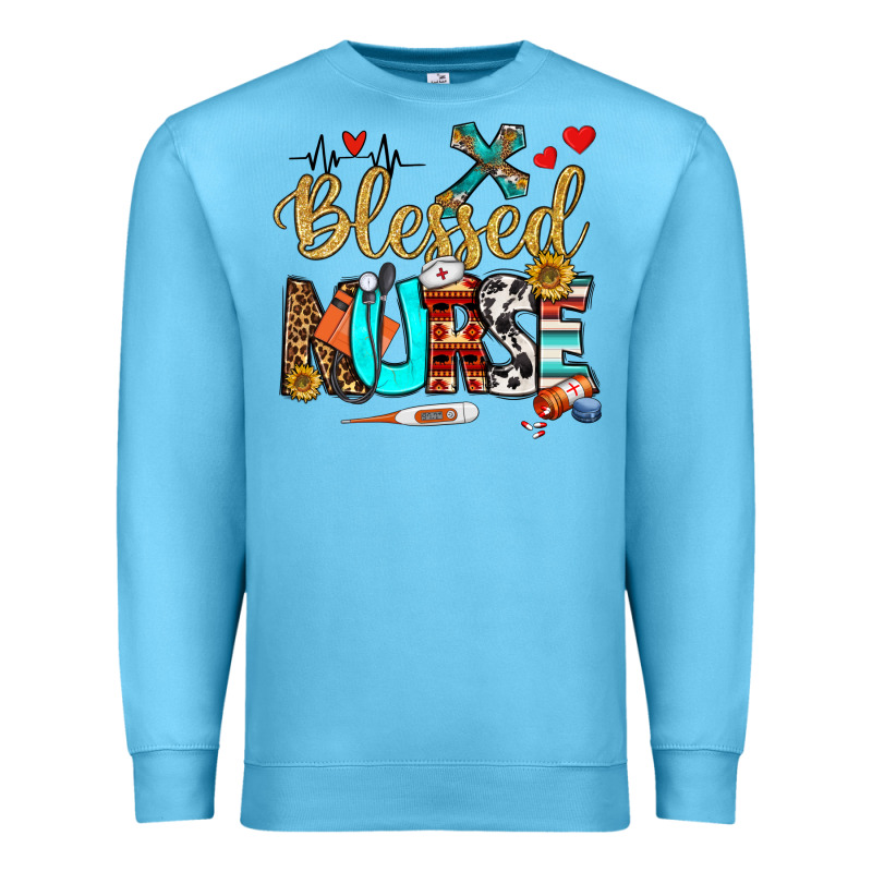 Blessed Nurse Premium Sweatshirt by BundleAndBundleShop | Teevron