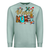 Seafoam blessed nurse Premium Sweatshirt - BundleAndBundleShop