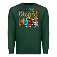 Sports Green blessed nurse Premium Sweatshirt - BundleAndBundleShop