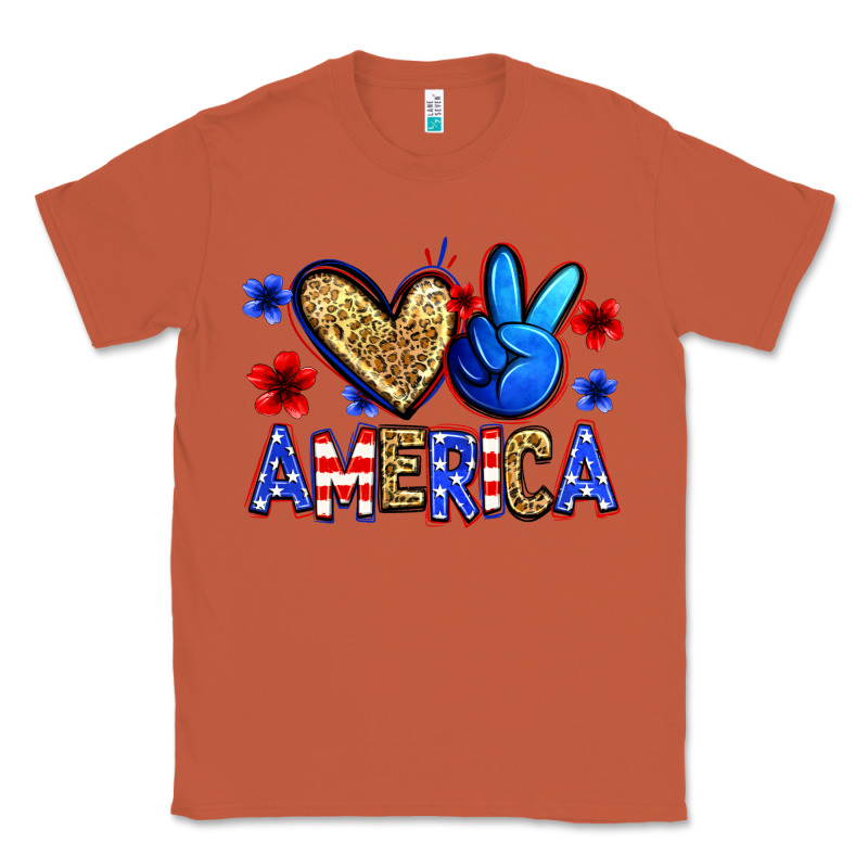 Peace Love America Classic Tee by Zillion Design Studio | Teevron