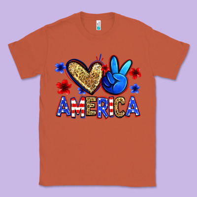 Peace Love America Classic Tee Designed By Zillion Design Studio