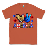 Copper peace love america Classic Tee - Zillion Design Studio