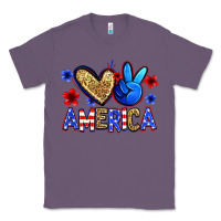 Lavender peace love america Classic Tee - Zillion Design Studio