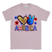 Lilac peace love america Classic Tee - Zillion Design Studio