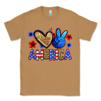 Toasted Coconut peace love america Classic Tee - Zillion Design Studio