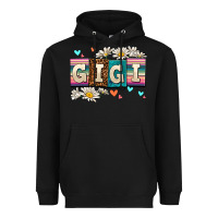 Black daisy gıgı Heavyweight Hoodie - AdoDesignShop