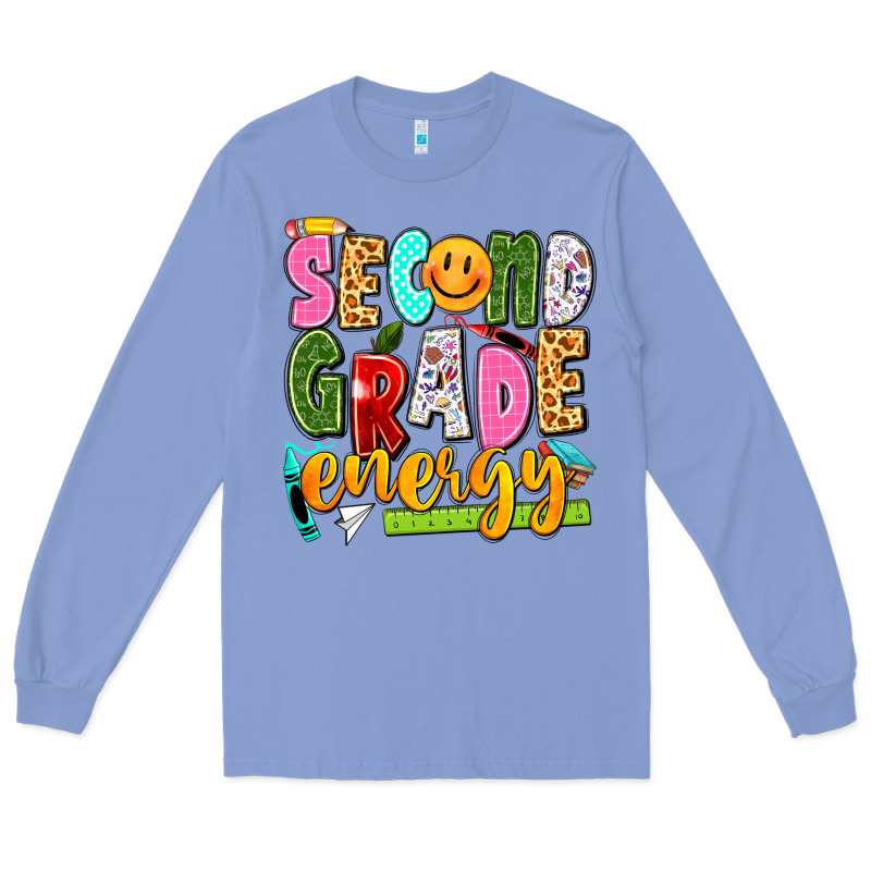 Second Grade Energy Long Sleeve Tee by texasbilliewilder | Teevron