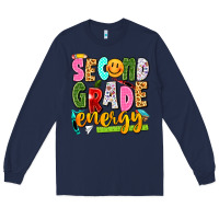 Navy second grade energy Long Sleeve Tee - texasbilliewilder