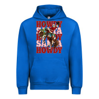 Cobalt howdy santa cowboy christmas Urban Hoodie - MaliasSmallBusiness