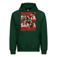 Forest Green howdy santa cowboy christmas Urban Hoodie - MaliasSmallBusiness