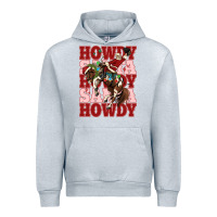 Heather Grey howdy santa cowboy christmas Urban Hoodie - MaliasSmallBusiness