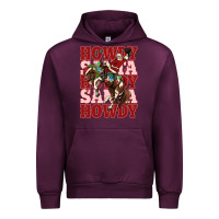 Mauve Wine howdy santa cowboy christmas Urban Hoodie - MaliasSmallBusiness