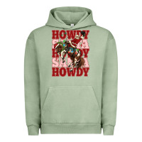 Pigment Oil Green howdy santa cowboy christmas Urban Hoodie - MaliasSmallBusiness