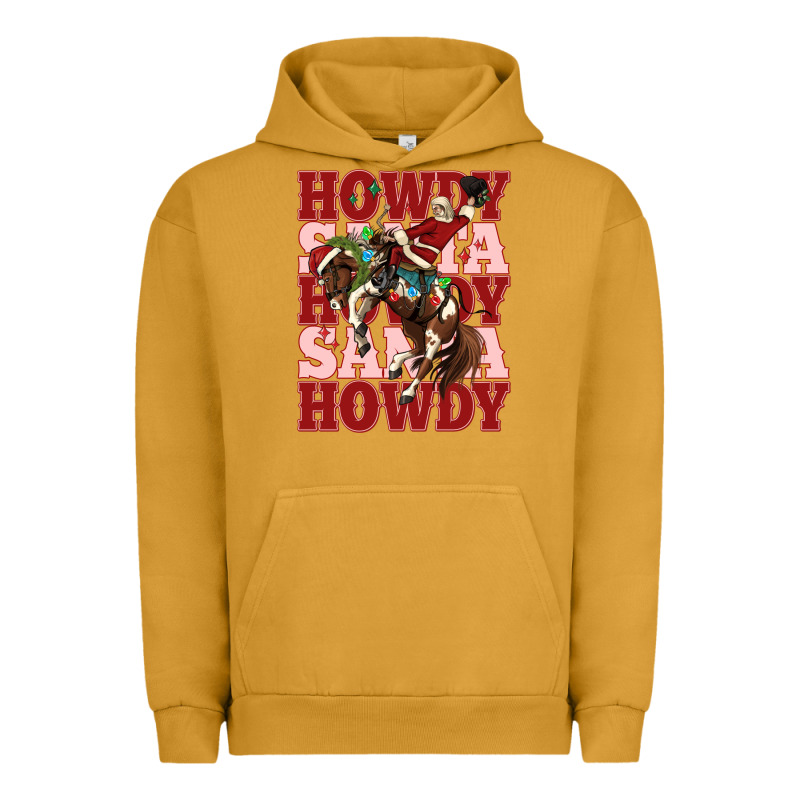 Howdy Santa Cowboy Christmas Urban Hoodie by MaliasSmallBusiness | Teevron