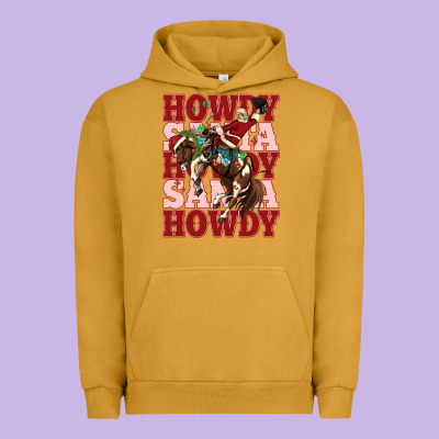 Howdy Santa Cowboy Christmas Urban Hoodie Designed By Maliassmallbusiness
