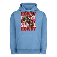 Pigment Pebble Blue howdy santa cowboy christmas Urban Hoodie - MaliasSmallBusiness