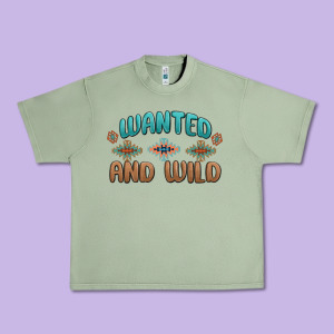 Wanted And Wild Urban Heavy Tee Designed By Maliassmallbusiness