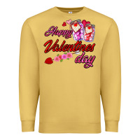 Antique Gold happy valentines day Premium Sweatshirt - AdoDesignShop